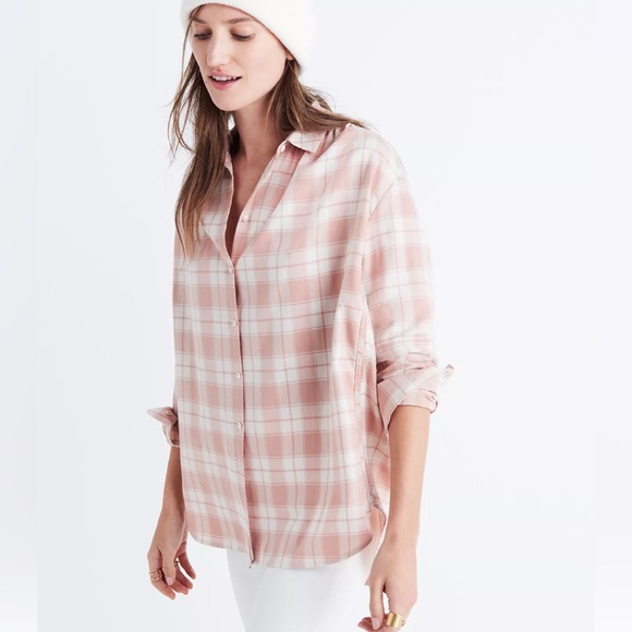 Madewell Tops - Madewell Central Long Sleeve Shirt Danvill Plaid
